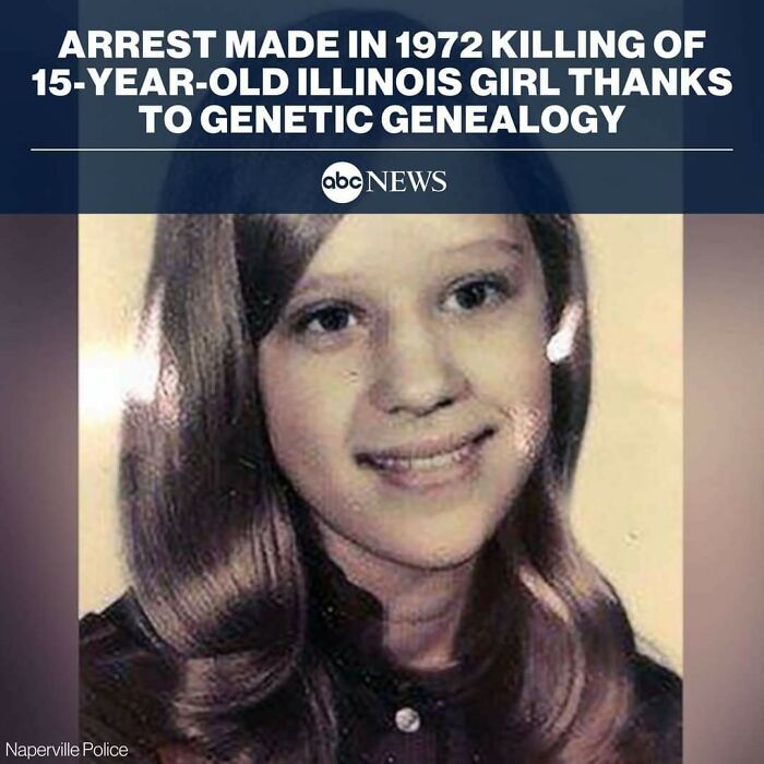 True crime story: 1972 Illinois girl cold case solved with genetic genealogy.