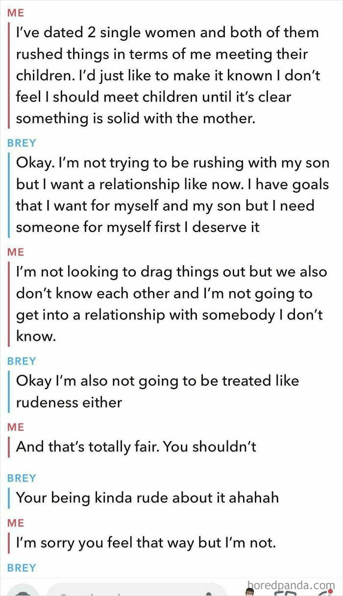 Text conversation highlighting delulu women discussing relationship goals and expectations.