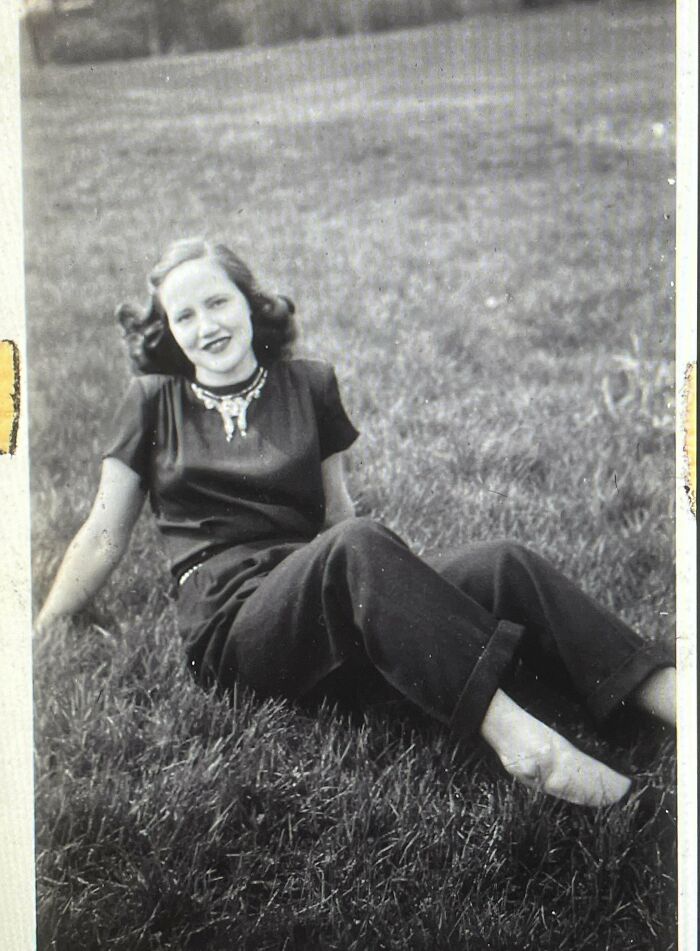 My Grandmother, Wearing Pants And A T-Shirt, While On An Early Date With My Grandfather; Brooklyn, 1948