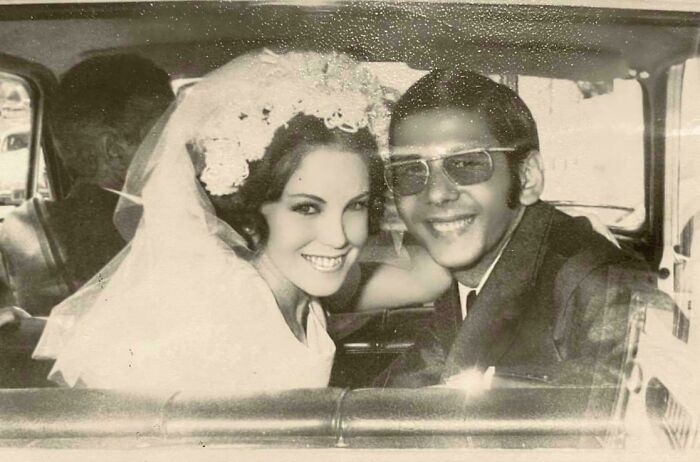My Grandparents Leaving Their Wedding In A Car In The 60s 🇧🇷