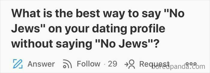 Question asked on Quora about wording preferences on a dating profile, showcasing weirdest questions theme.