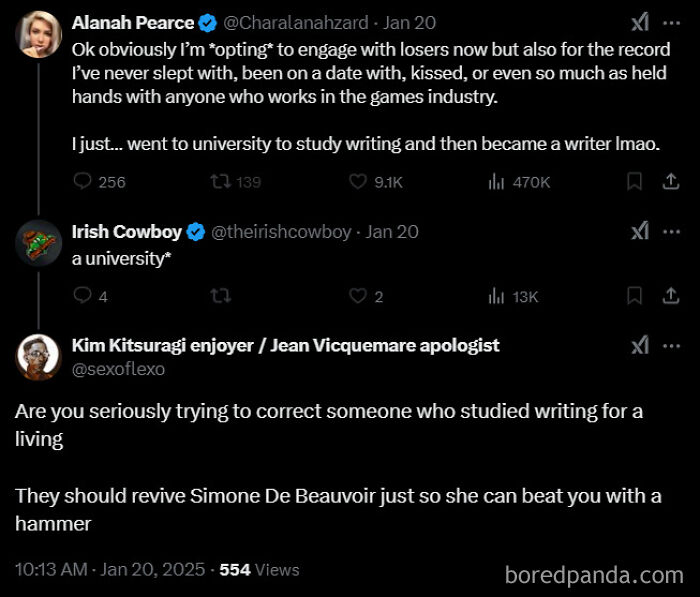 Twitter conversation screenshot showing a humorous online exchange illustrating clueless interactions between users.