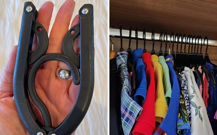 Hang Up Your Travel Woes With A Set Of Clever Foldable Travel Hangers That Keep Your Clothes Looking Sharp, Even When Your Hotel Closet Is A Little Lacking