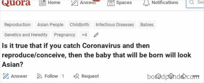 Weirdest questions on Quora about COVID-19 and reproduction myths.