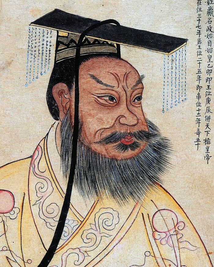 Ancient Chinese illustration depicting a royal figure, related to overlooked historical events.