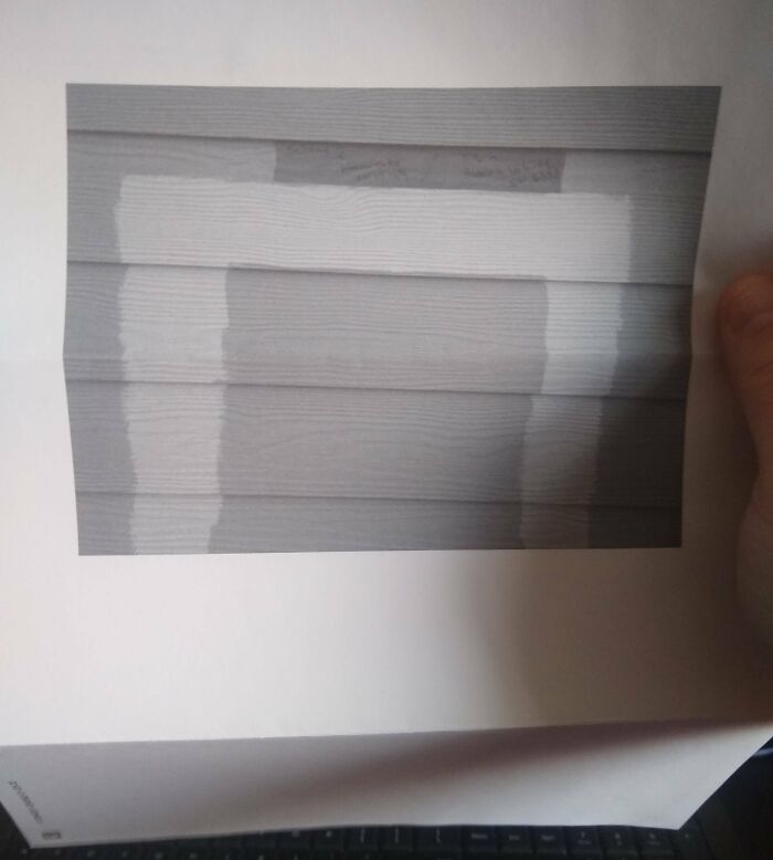 My Hoa Included A Photo Of Our New Building Colors In The Newsletter... Printed In Black And White