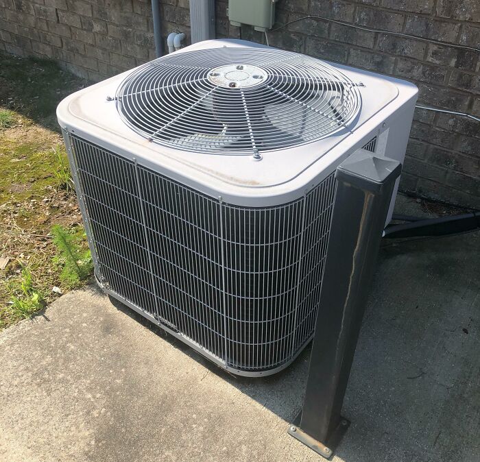 We Bought A New House Earlier This Year, Just In Time For The Hoa To Add New Rules Demanding Everyone Build Fences Around Their A/C Units Because God Forbid This Thing Be Visible From The Street
