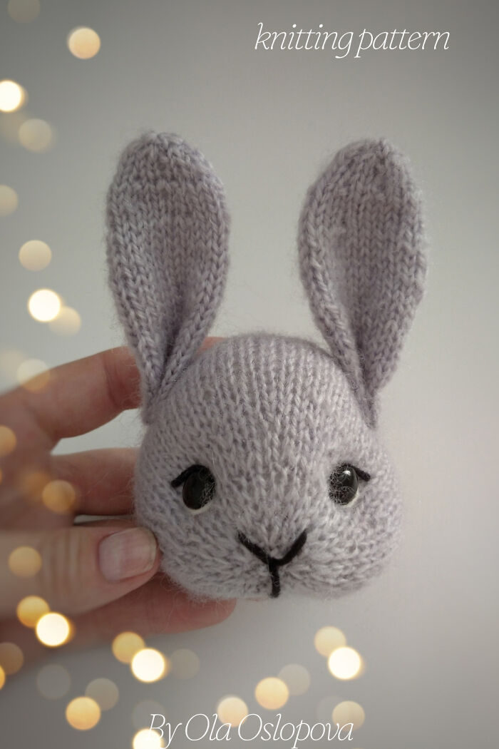A Perfect Little Project For Easter: My Knitting Pattern Bunnies (6 Pics)