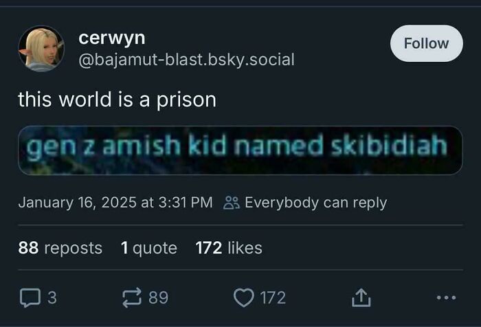 Screenshot of a social media post with a bizarre sentence, illustrating unique sentences people said, funny and unusual phrases.