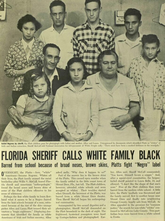White Family Mistaken For Black In 1955 Florida