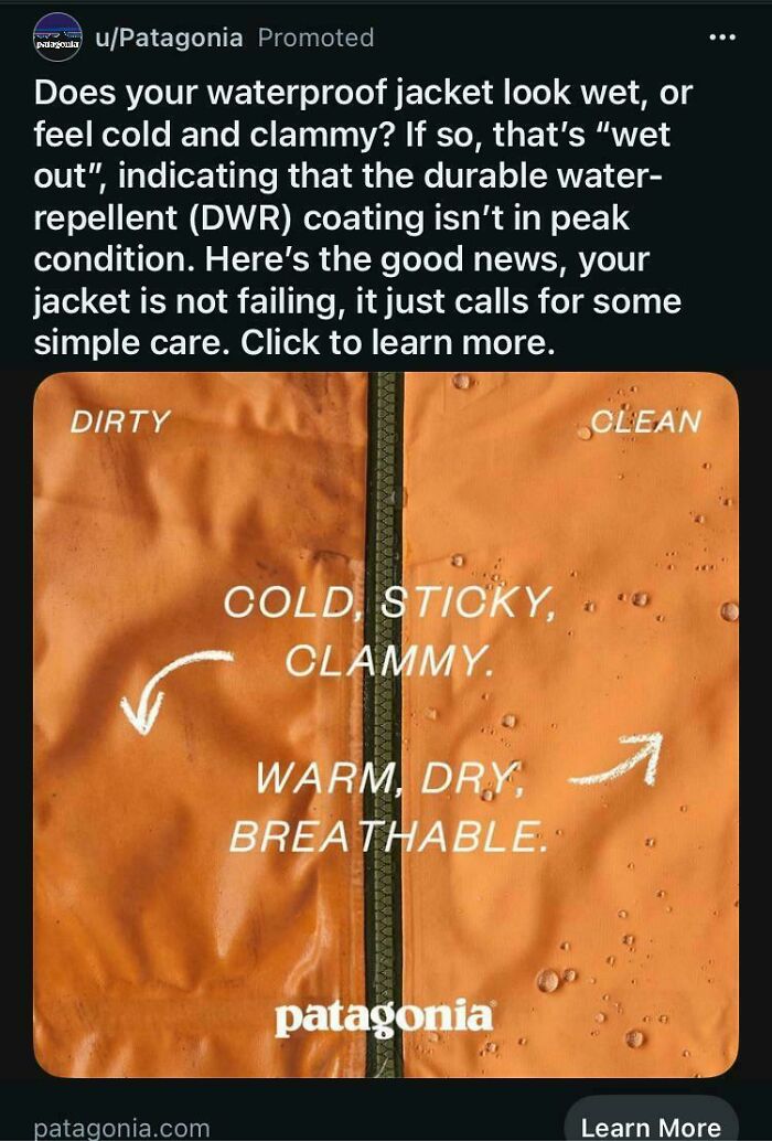 "An Advertisement Essentially Telling Their Customers To Not Buy A New Jacket" Was Not On My 2024 Bingo Card But Here We Are