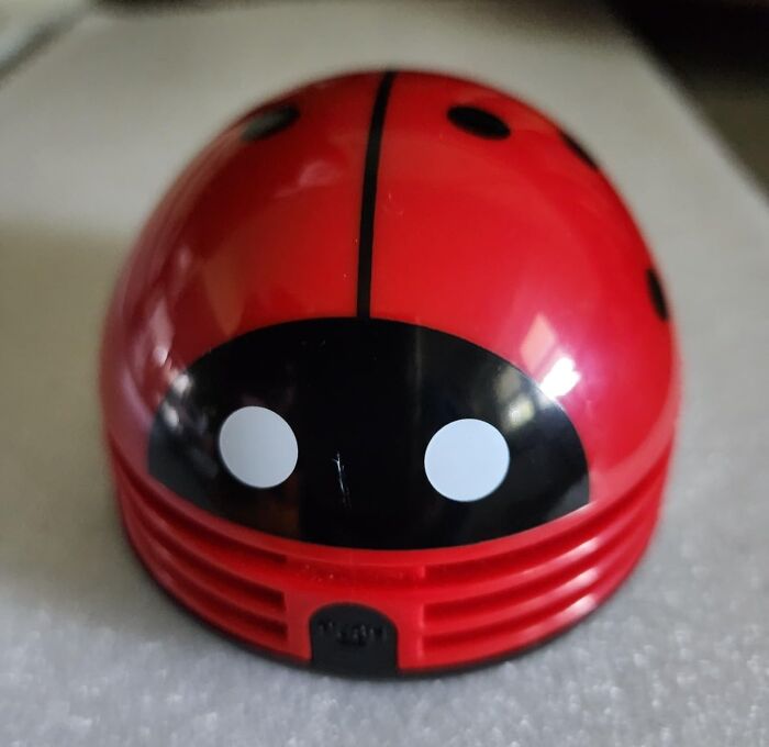 Ladybug-shaped office supply, adding fun to your workspace.