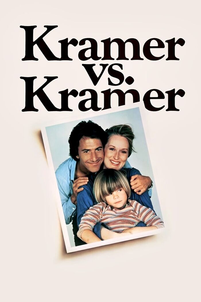 Kramer vs. Kramer movie poster, featuring a nostalgic family photo.