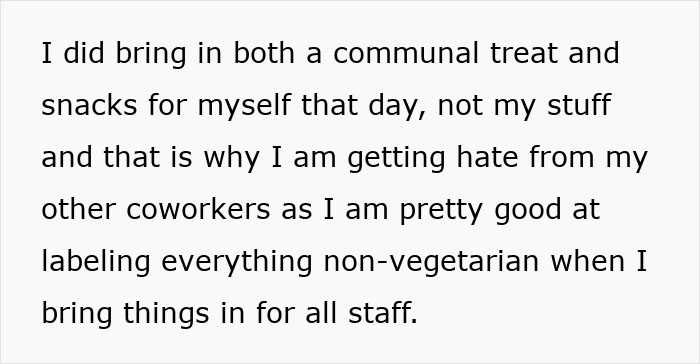 Woman Steals Coworker&rsquo;s Snack Without Checking The Label, Then Accuses Her Of Making Her Eat Meat
