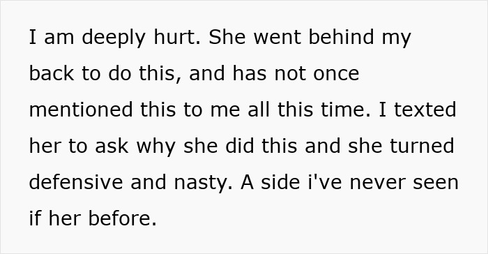 Text discussing a conflict over silverware, expressing feelings of betrayal and surprise at someone's defensive response. Text discussing a conflict over silverware, expressing feelings of betrayal and surprise at someone's defensive response.