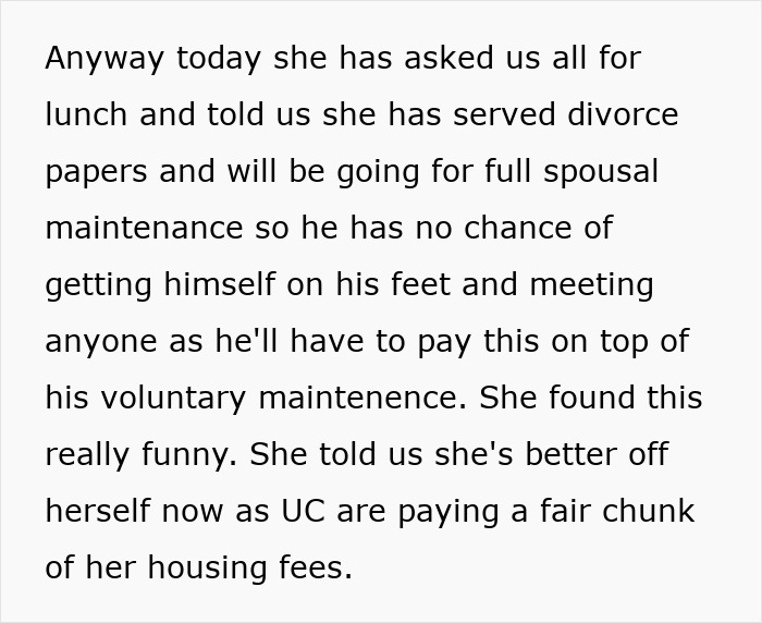 Text screenshot discussing an unreasonable friend relationship and divorce situation. Text screenshot discussing an unreasonable friend relationship and divorce situation.