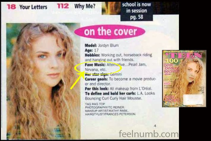 Jordyn Blum featured on a magazine cover detailing her interests and career goals.