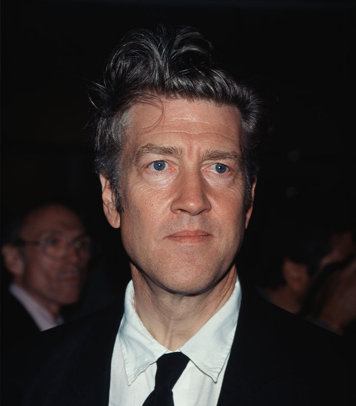 A person in a suit, conveying a mysterious expression, related to thought-provoking David L***h quotes.