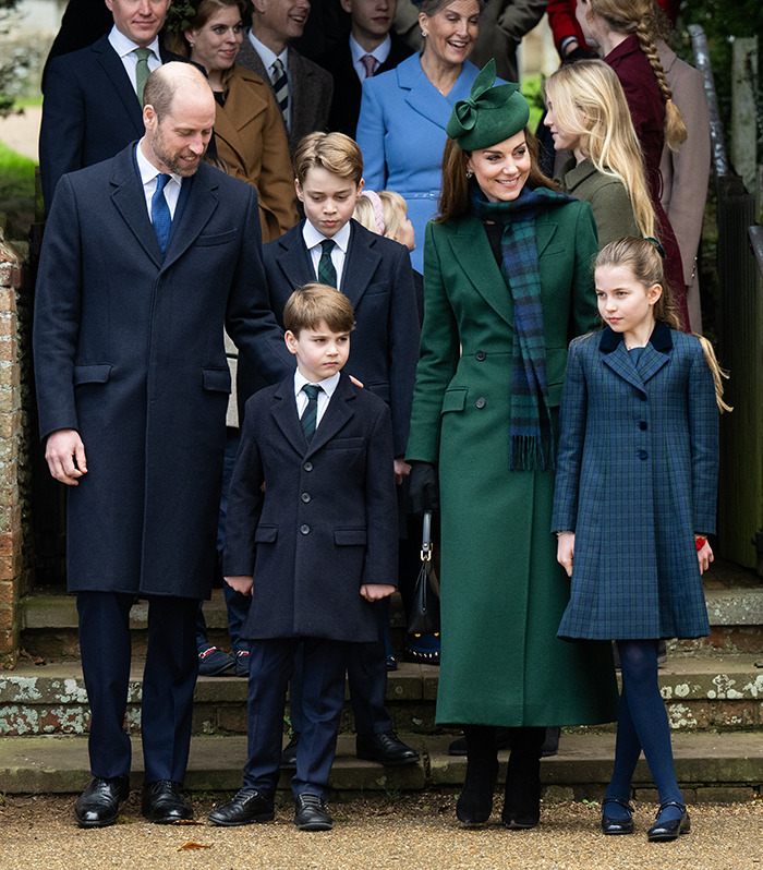 Royal family gathering with Prince William and Kate Middleton.