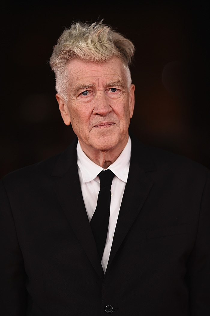 David Lynch in a suit with distinctive hairstyle at a formal event. David Lynch in a suit with distinctive hairstyle at a formal event.