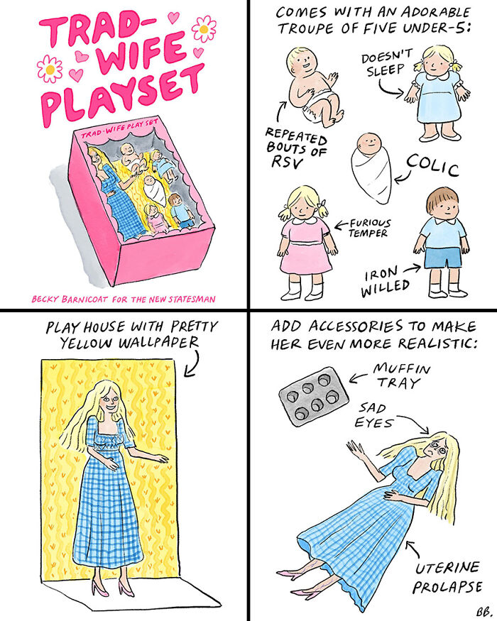 Relatable comic by Becky Barnicoat illustrating humorous challenges of everyday life.