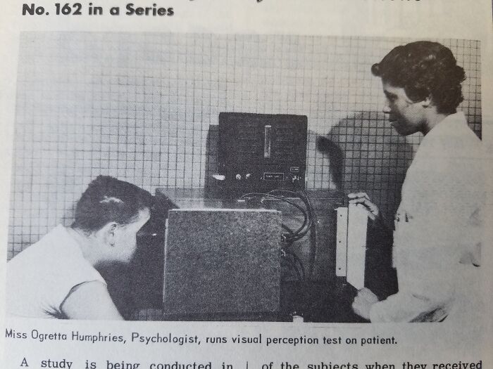 Psychologist conducts visual perception test, an example of overlooked historical events in psychological research.