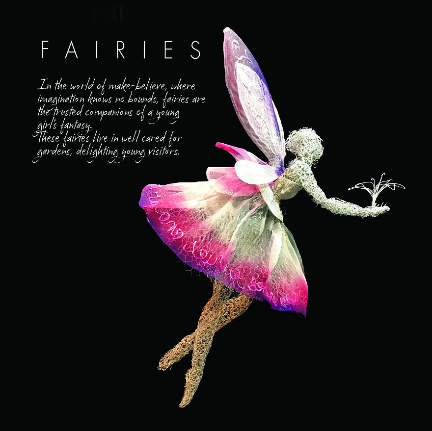 Wire Sculptures Created From Chicken Wire. Full Size Figures. Dancers, Swimmers, Horses And Dogs