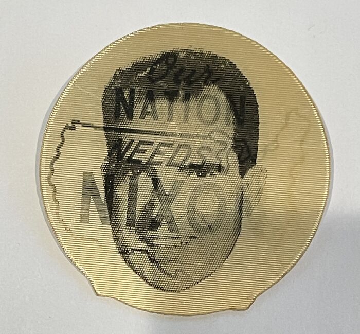 Gold medallion featuring a historic campaign design, illustrating overlooked historical events.