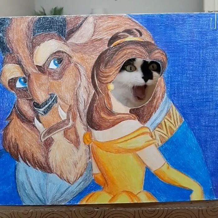 This Cat Steals The Spotlight In Famous Paintings And More (17 Pics)