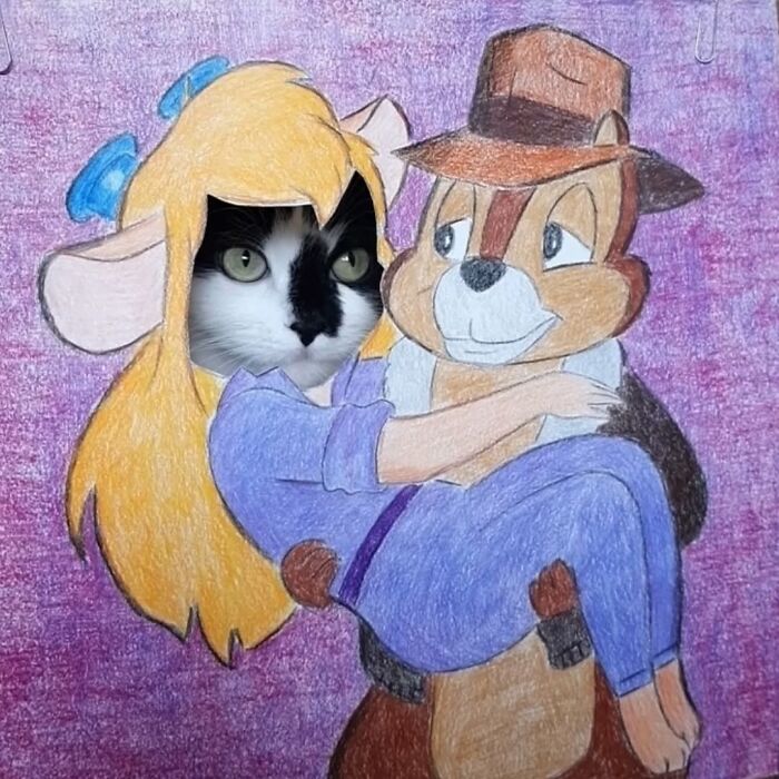 This Cat Steals The Spotlight In Famous Paintings And More (17 Pics)