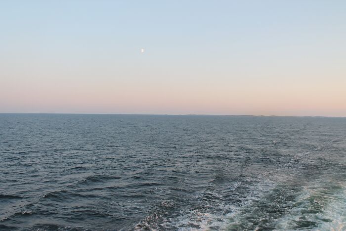 Vast ocean under a clear sky, hinting at weird unsolved mysteries beneath the waves.