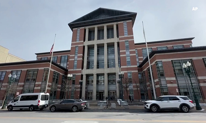 Building exterior where college students faced charges for kidnapping soldier in a TikTok-inspired incident.
