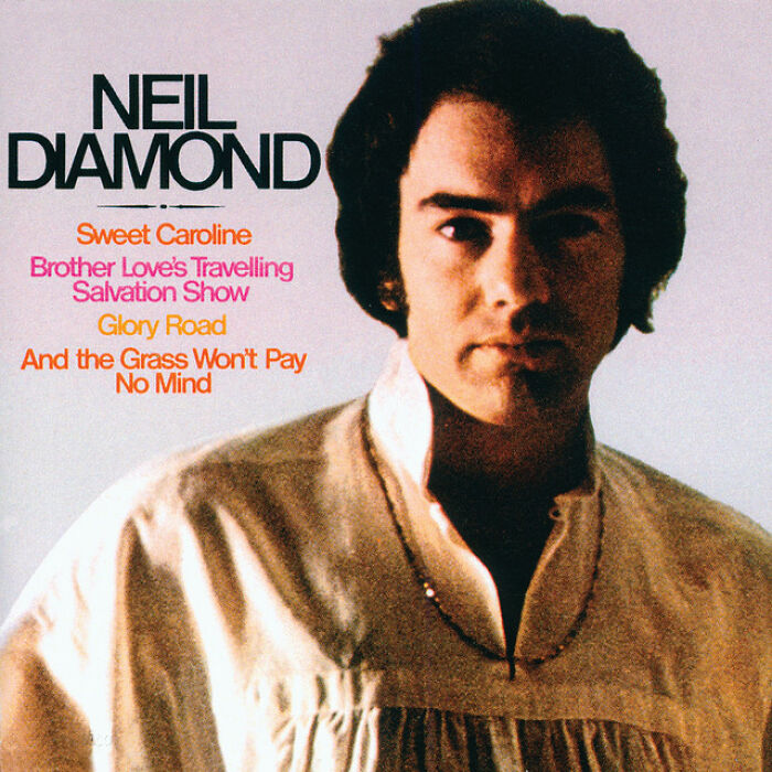 '70s music album cover featuring Neil Diamond.