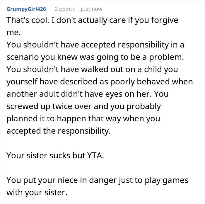 &ldquo;AITA For &lsquo;Abandoning&rsquo; My Niece Because My Sister Wouldn&rsquo;t Come And Get Her?&rdquo;
