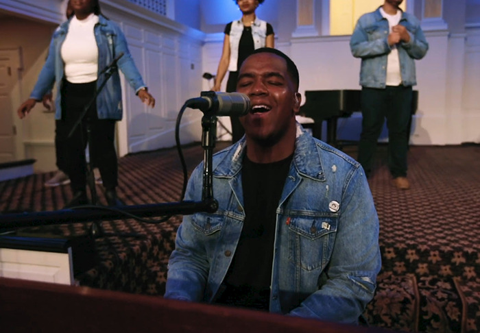 Liberty University&rsquo;s Praise Choir performing at an event.