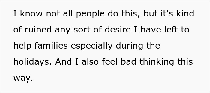 Woman Learns A Harsh Lesson After Donating To A Struggling Family On Holiday