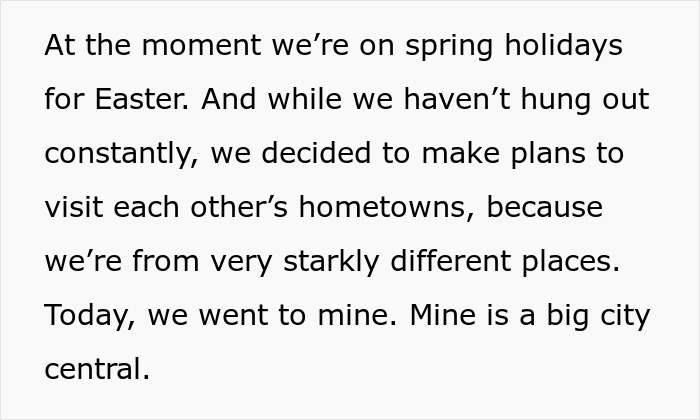 Text about visiting hometowns during Easter holidays for a proposal surprise.