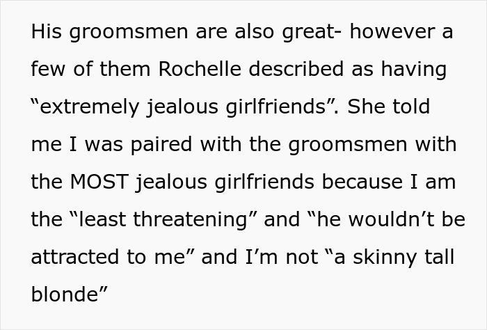 &ldquo;Weird Friend&rdquo; Gets Paired With Groomsman Because She&rsquo;s Least Threatening, Insult Digs Deep