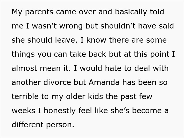 &ldquo;AITAH For Telling My Wife She Can Leave Because I&rsquo;m Not Kicking My Older Kids Out?&rdquo;