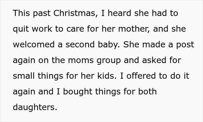 Woman Learns A Harsh Lesson After Donating To A Struggling Family On Holiday
