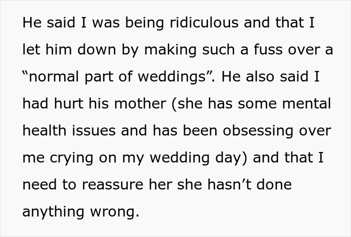 Wife Heartbroken After New Husband And MIL Ruin Wedding Day: "I Can&rsquo;t Stop The Tears"