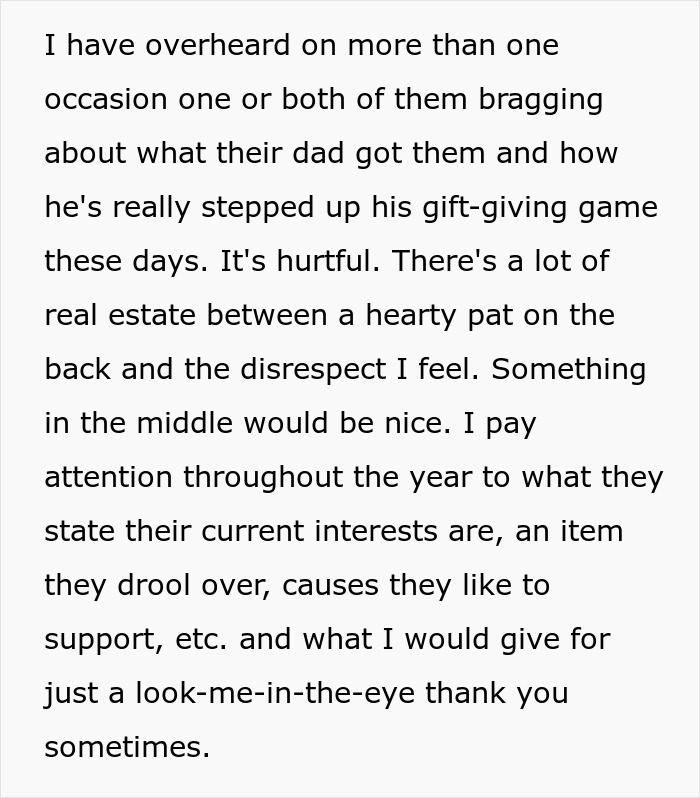 Woman Devastated After Adult Step-Kids Ruin Her Joy Of Gift-Giving, Decides To Step Away