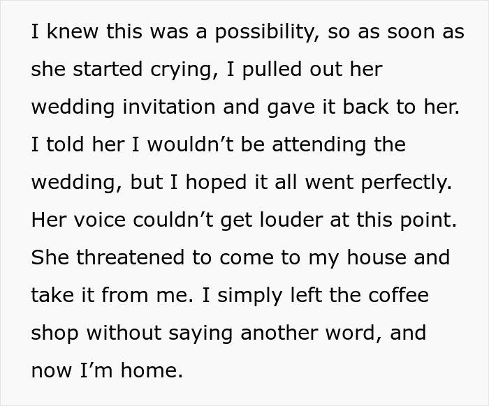 Bride Threatens To Steal Stepsister’s Wedding Dress, She Gives Her Back The Invitation Instead Bride Threatens To Steal Stepsister’s Wedding Dress, She Gives Her Back The Invitation Instead