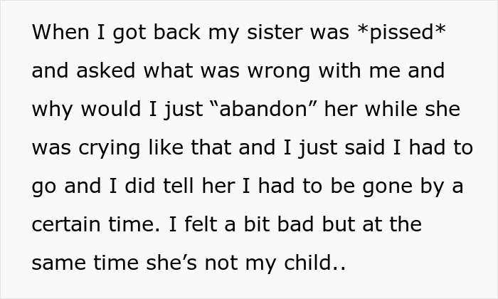 &ldquo;AITA For &lsquo;Abandoning&rsquo; My Niece Because My Sister Wouldn&rsquo;t Come And Get Her?&rdquo;