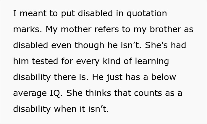 &ldquo;Being Dumb Is A Disability&rdquo;: Woman Cuts Parents Off After They Leave Everything To &ldquo;Disabled&rdquo; Son