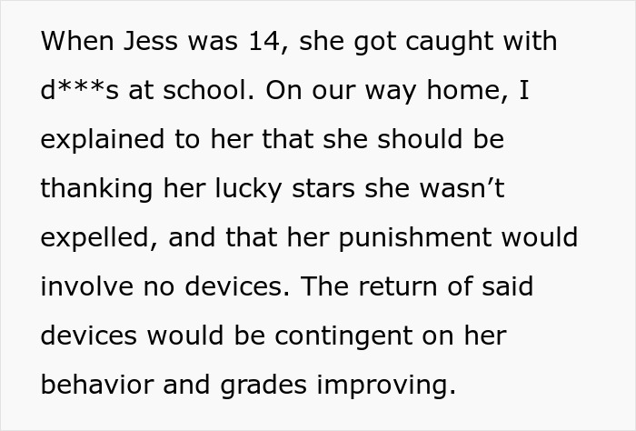 Text discussing an 18YO expecting dad's financial support despite ignoring him and calling him a deadbeat.