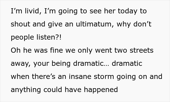 Text message argument about a grandma ignoring car seat usage during babysitting.