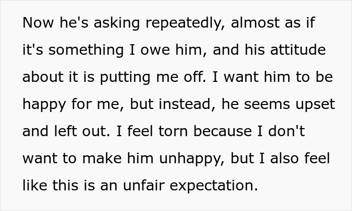 Text expressing feelings about a boyfriend upset over mortgage expectations. Text expressing feelings about a boyfriend upset over mortgage expectations.