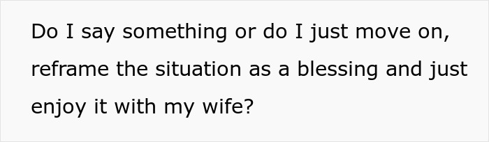 Text on handling unwanted expensive gift from wife.