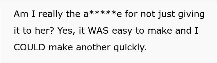 Text excerpt expressing frustration about gifting a replica house. Text excerpt expressing frustration about gifting a replica house.